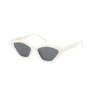 Naomi - Birch cat-eye sunglasses by KayTran Eyewear with dark lenses, shown on a white background.