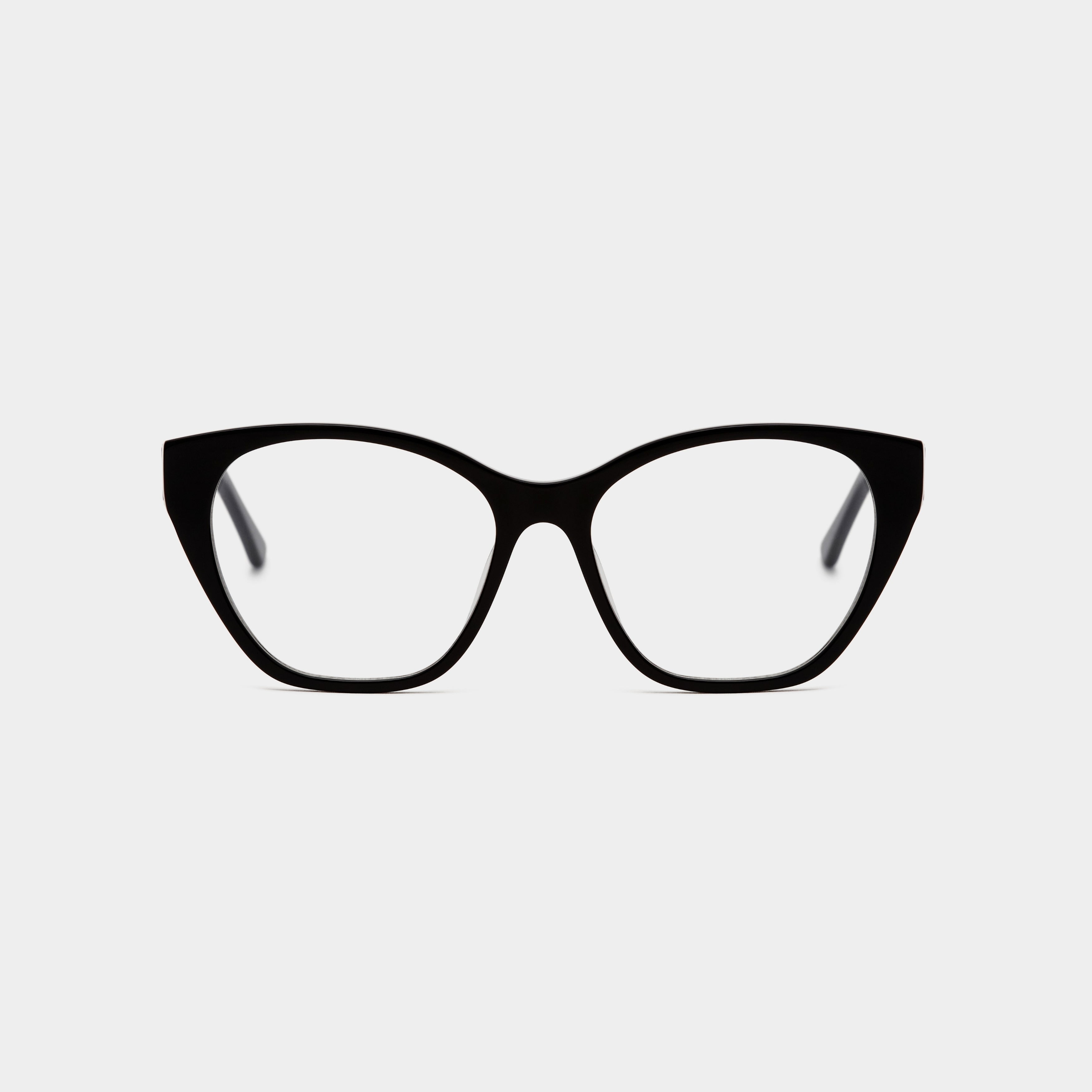 Taylor Polished Black Eyewear for Everyday Sophistication