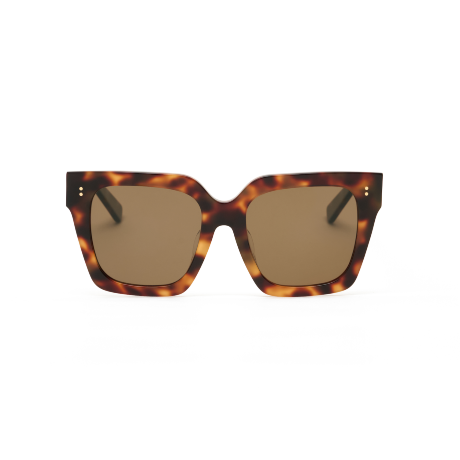 Logan - Ember & Brown Lens by KayTran Eyewear, shown facing forward against a white background.