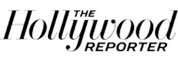 The Hollywood Reporter logo in black text with a scripted font on a transparent background.