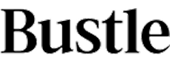 The word Bustle in bold, black, serif font on a transparent background.