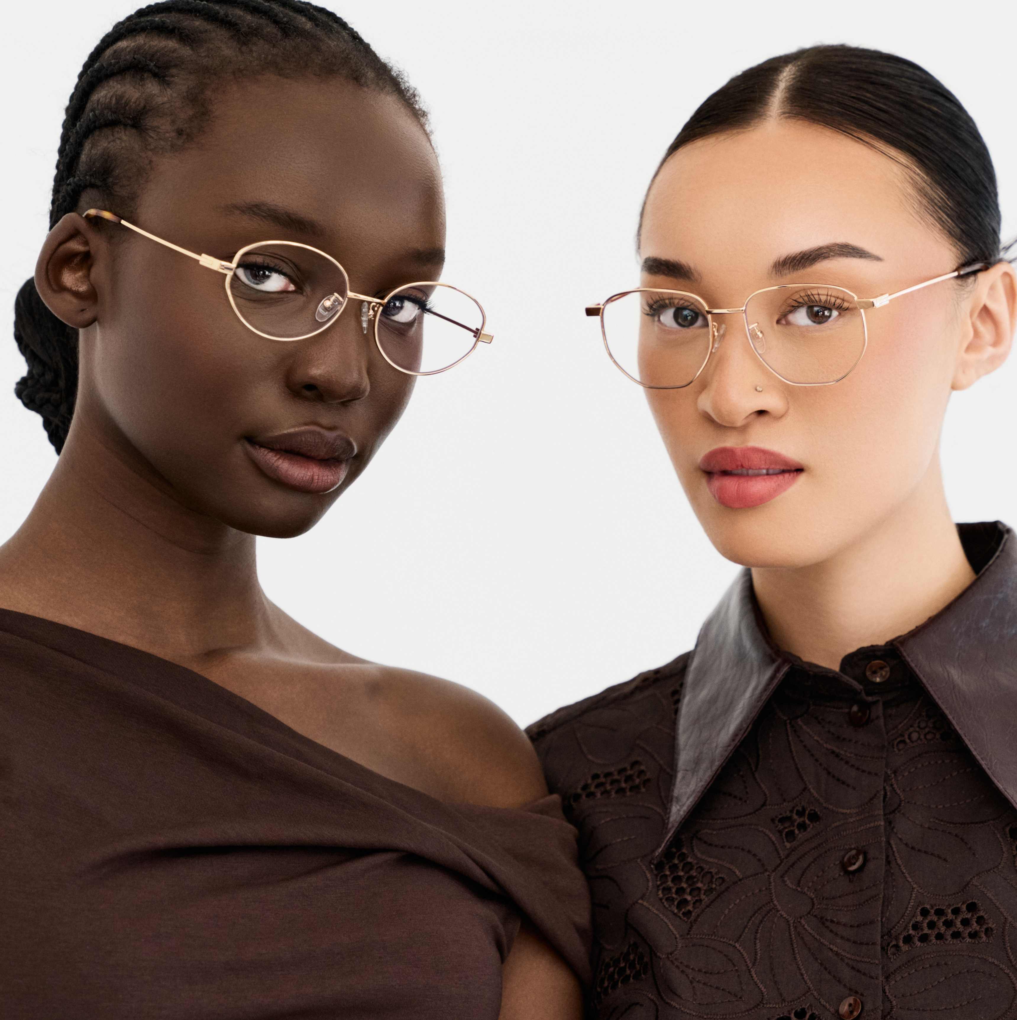 Knox Black & Brown Lens - Perfect Fit for Low Bridge Faces