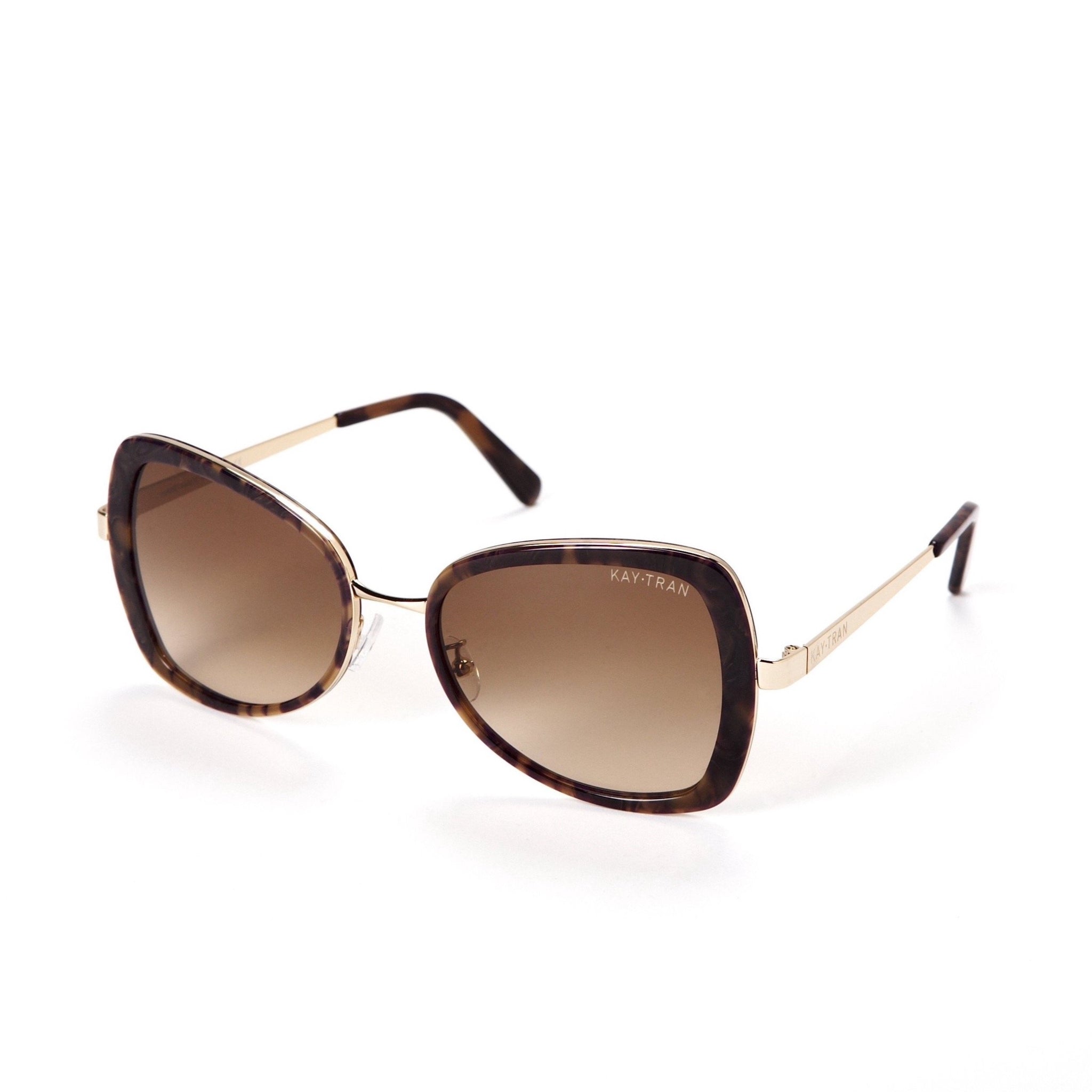 Celine Plum Tortoise Rose Gold KayTran Eyewear